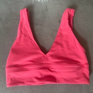 lululemon athletica Hot Pink V-Neck Bralette Sports Bra